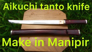 Aikuchi tanto knife making Manipur [upl. by Azaleah281]