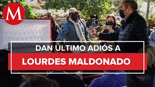 Fue sepultado el cuerpo de la periodista Lourdes Maldonado [upl. by Yvon433]