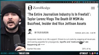 MASS LAYOFFS As Corporate Press COLLAPSING Taylor Lorenz PANICS As Propaganda Machine Breaks Apart [upl. by Lohman155]