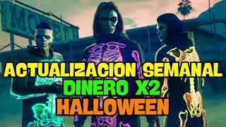 Actualización semanal Gta Online Halloween 2024 Doble de dinero Mascaras y Trajes [upl. by Conney]