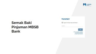 Cara Semak Baki Pinjaman MBSB Bank Online [upl. by Azelea]