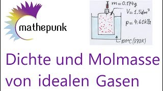 Dichte und Molmasse von idealen Gasen [upl. by Hinda431]