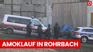 Amoklauf in Rohrbach Täter auf der Flucht  MeinBezirk [upl. by Ahsenauq]