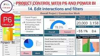 14Project control with Primavera P6 vs Power BI  Edit interactions and filters [upl. by Drusilla]