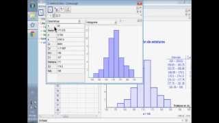 Histograma en GeoGebra 42 mediante herramienta quotAnálisis Una Variablequot [upl. by Nniuqal]