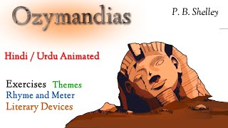 Ozymandias poem Explanation  Summary  P B Shelley  1st year  Hindi  Urdu  Animated [upl. by Assirec]