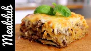 Lasagne mit Creme Fraîche Hackfleisch  MealClub [upl. by Elwyn187]