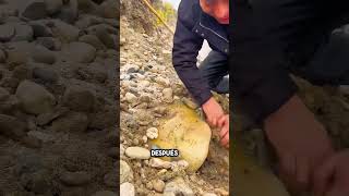 Piedra rara encontrada junto a un río 😳 [upl. by Derfla]