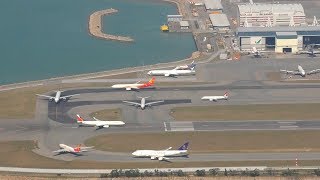 Best Plane Spotting Location Hong Kong Airport with Air Traffic Control [upl. by Airtap]