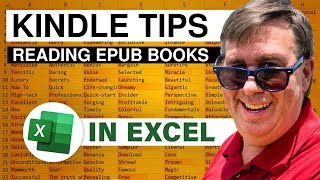 Excel  Excel Books  How to Read ePub eBooks on Your Kindle  Part 1  Episode 1524A [upl. by Joris]