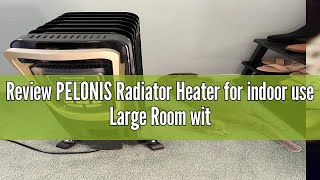 Review PELONIS Radiator Heater for indoor use Large Room with Remote Thermostat amp LED Display Quie [upl. by Hinda]