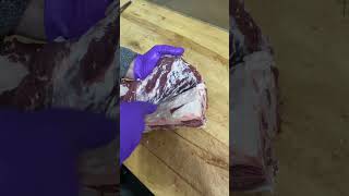 Processing a beef brisket from a forequarter [upl. by Olinad]