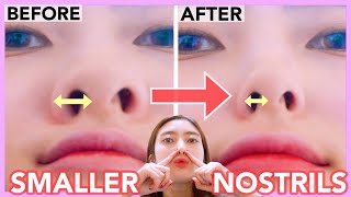 Make Nostrils Smaller Fix Wide Big Fat Nose Nostrils with this Massage [upl. by Eymaj]