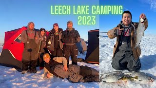 Hmong Leech Lake Camping Catch amp Cook Fish SlamWhite fish Tullibee Jumbo Perch Walleye Eelpout [upl. by Cha]