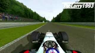 rFactor F1 2005  KRäikkonen in SpaFrancorchamps [upl. by Duwad122]