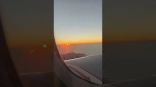 Airplane sunset sunset airplane airplaneview [upl. by Eniamrehc]