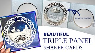 Beautiful Triple Panel Shaker Cards [upl. by Scheck]