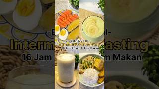 Menu Diet Intermitten Fasting 168 mealplan menudiet healthyfood sarapan smoothie if diet [upl. by Anir757]