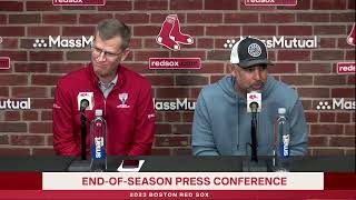 Live Red Sox Press Conference End of Season with Sam Kennedy amp Alex Cora [upl. by Daryl546]