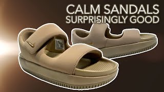 2024 Nike Calm Sandal Khaki Review amp On Feet [upl. by Arze]