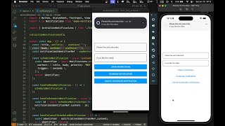 ASMR Programming  React Native Local Notifications with Expo Notifications  No Talking [upl. by Belden28]