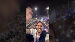 🌟🌟🌟DALE CAMPEÓN🏆Locura en el recibimiento a la selección en Ezeiza Argentina 🇦🇷 vamosargentina [upl. by Cherin]