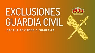 Exclusiones Médicas Guardia Civil 👨‍⚕️ [upl. by Eillehs]