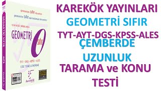 ÇEMBERDE UZUNLUK TARAMA ve KONU TESTİKAREKÖK YAYINLARIGEOMETRİ SIFIR 2024AÇILARIN ÇOCUĞU2024 [upl. by Merna939]