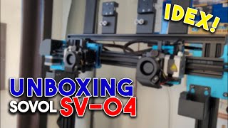 UNBOXING e MONTAGEM  SOVOL SV 04  IMPRESSORA 3D IDEX [upl. by Burnside462]