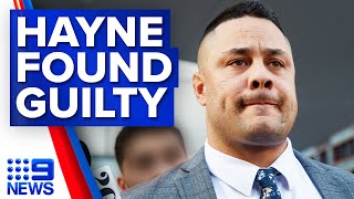 Jarryd Hayne found guilty of sexual assault after third trial  9 News Australia [upl. by Eire]