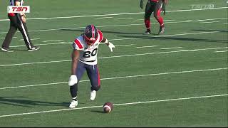 CFL Trick Play Quick Kick   Montreal Alouettes vs Ottawa RedBlacks [upl. by Aneehc398]