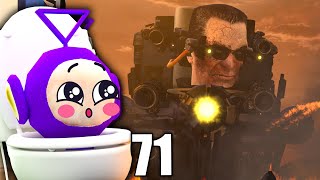 GMAN TOILET IS BACK  Tinky Winky Reacts Skibidi Toilet 71 Skibidi Toilet New Episodes 711 [upl. by Nner]