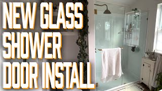 Installing A Glass Shower Door [upl. by Lenuahs816]