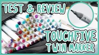 TEST amp REVIEW TOUCHFIVE TWIN MARKER y en muchos papeles xD [upl. by Eelegna766]