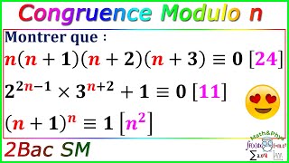 Arithmétique dans Z  Congruence Modulo  2 Bac SM  Exercice 19 [upl. by Iiette]