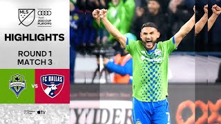 HIGHLIGHTS Seattle Sounders FC vs FC Dallas  November 10 2023 [upl. by Ahsaekal]