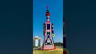 155 feet ravan stands at panchkula sector 5 Shalimar groundtrendingdussehra dashananravanhoonmain [upl. by Nylodam]