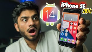 iOS 14 On iPhone SE 2020  its Amazingly Android [upl. by Wallie622]