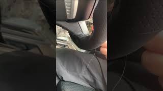 How to Install Leather Steering Wheel Cover Easy Stitch [upl. by Dagny]