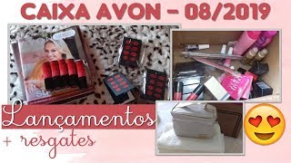 CAIXA DA AVON 082019  RESGATEI 3400 PONTOS  LANÇAMENTOS [upl. by Alexia]