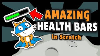 AMAZING HEALTH BARS in Scratch  Easy Scratch Tutorial [upl. by Atinnek]