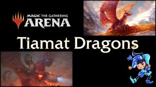 5 Color Tiamat Dragons  Standard 2022 Magic Arena Deck  July 29th 2021 [upl. by Aekan]