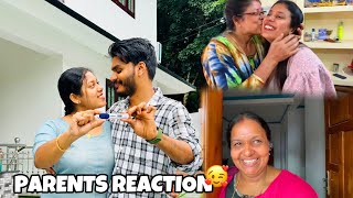 PREGNANCY REVEAL  PARENTS REACTION 😍 [upl. by Timon]