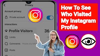 How to See Who Viewed My Instagram Profile 2024  Visited My Instagram Profile [upl. by Land]