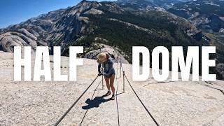 HALF DOME 🏞️  The ULTIMATE GUIDE on YOSEMITES DEADLIEST HIKE  hikingadventures [upl. by Notnef]