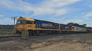 4PM6 PN quotLinfox Expressquot NR23 NR67 Perth to Melbourne 1450 191024 Great Western Loop VIC [upl. by Bolme]