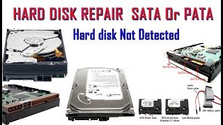 HARD DISK REPAIR  Not Detected Hard disk  sata or pata HDD2018 [upl. by Nerrawed985]