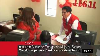 Cusco inauguran Centro Emergencia Mujer en comisaría de Sicuani [upl. by Warfield]