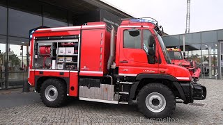 Mercedes Unimog BAI Fire Tanker  Exterior amp Interior  Florian Fire Expo 2020 GER  102020 [upl. by Waugh]