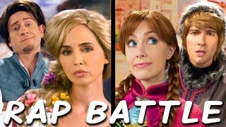 RAPUNZEL vs ANNA Princess Rap Battle Eliza Dushku James Maslow Tom Lenk Whitney Avalon explicit [upl. by Azzil]